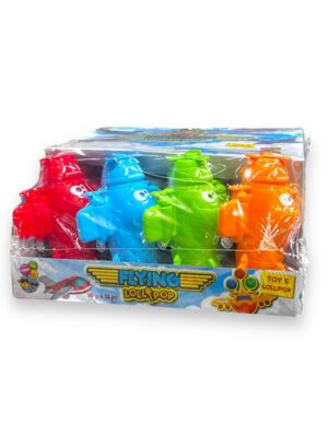 Fun Frenzy Flying Plane Candy Toy Lollipop 12ct